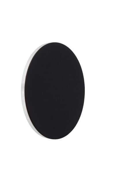 LED Wandleuchte indirekt Schwarz Ring 3000K H:15 cm