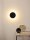 LED Wandleuchte indirekt Schwarz Ring 3000K H:15 cm