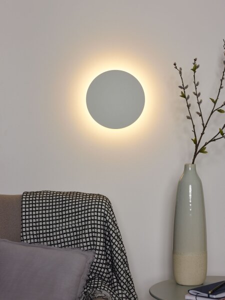 LED Wandlampe indirekt Weiß Ring 3000K B:25 cm 780 lm