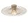 Deckenlampe Stahl Taupe Gitterschirm E27 Ø50 cm rund