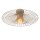 Deckenlampe Stahl Taupe Gitterschirm E27 Ø50 cm rund