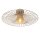 Deckenlampe Stahl Taupe Gitterschirm E27 Ø50 cm rund