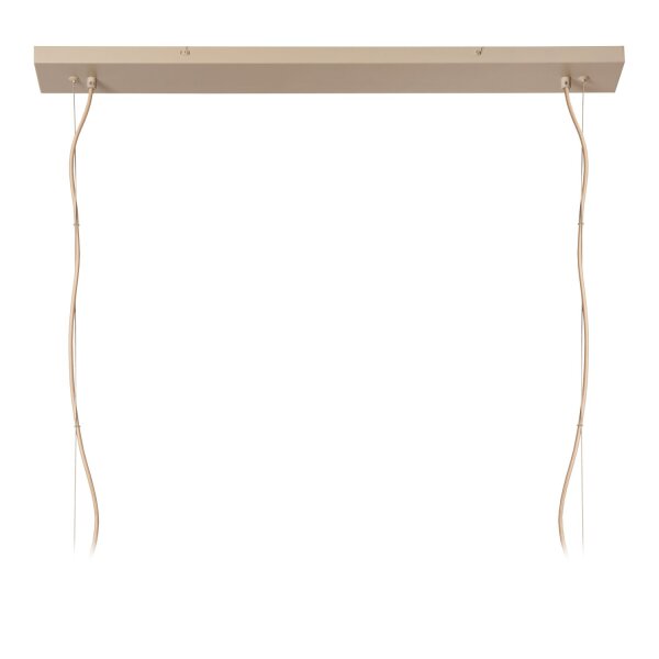 Hängelampe verstellbar Stahl Taupe E27 L:120 cm