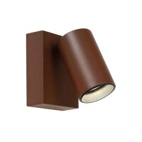 LED Wandstrahler schwenkbar Rostbraun 2200-3000K IP65