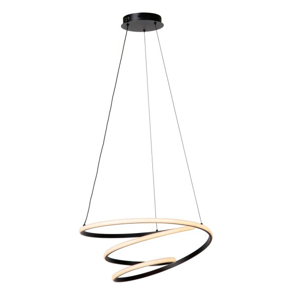 LED Hängelampe Alu Schwarz CCT 2700-4000K L:53 cm