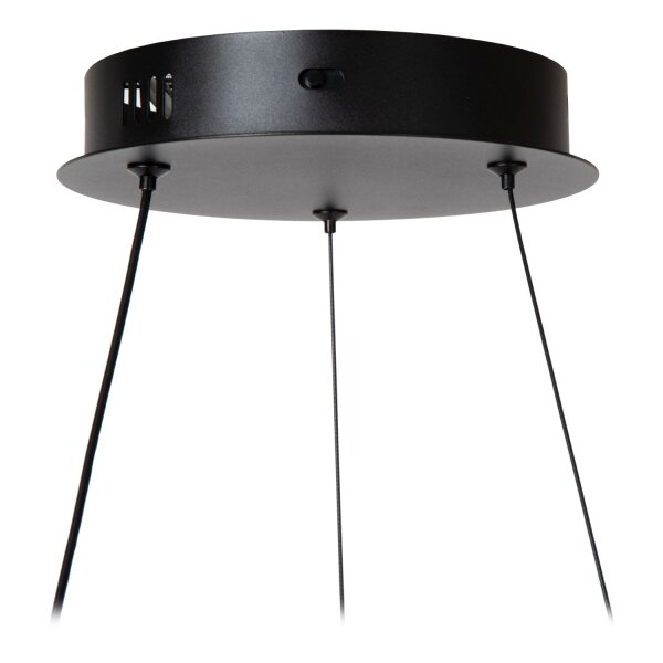 LED Hängelampe Alu Schwarz CCT 2700-4000K L:53 cm