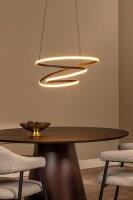 LED Hängelampe Alu Schwarz CCT 2700-4000K L:53 cm