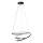 LED Hängelampe Alu Schwarz CCT 2700-4000K L:53 cm