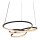 LED Hängelampe Alu Schwarz CCT 2700-4000K L:53 cm