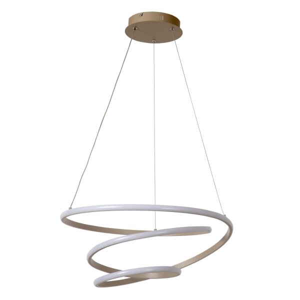 LED Hängelampe Aluminium Taupe CCT 2700-4000K B:51 cm