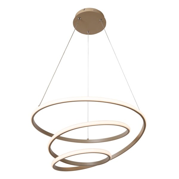 LED Hängelampe Aluminium Taupe CCT 2700-4000K B:51 cm