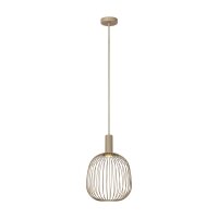 H&auml;ngelampe verstellbar Metall Taupe GU10 &Oslash;25 cm