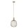 Hängelampe verstellbar Metall Taupe GU10 Ø25 cm