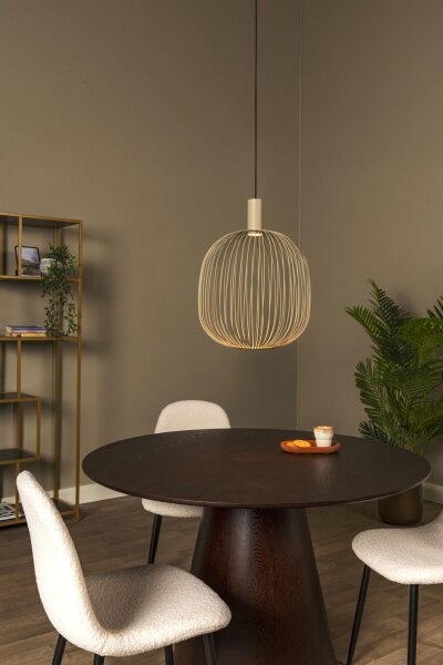 Hängelampe verstellbar Taupe GU10 Ø40 cm rund modern