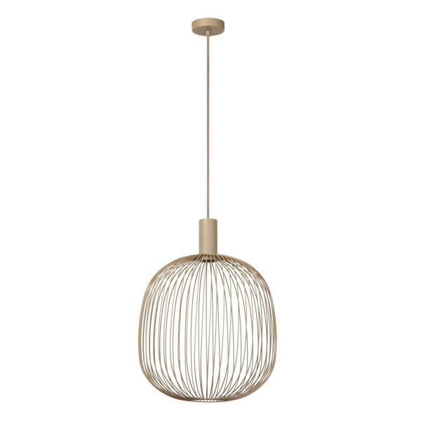 Hängelampe verstellbar Taupe GU10 Ø40 cm rund modern