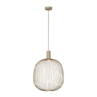 H&auml;ngelampe verstellbar Taupe GU10 &Oslash;40 cm rund modern