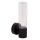 LED Außenwandleuchte Glas Schwarz 2700K IP54 T:13,2 cm
