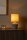 Tischlampe Keramik Stoff Taupe Weiß E14 Landhaus