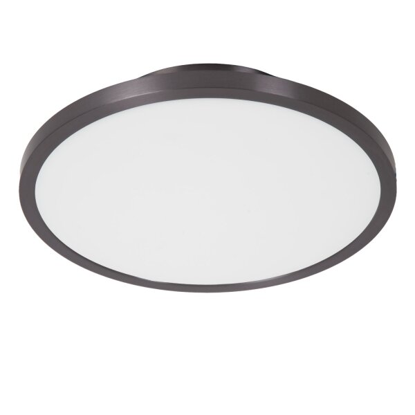 LED Deckenlampe Schwarz-Chrom CCT 2700-4000K Ø19,7 cm