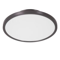 LED Deckenlampe Schwarz-Chrom CCT 2700-4000K Ø19,7 cm