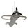 LED Pendelleuchte Kinder Flugzeug Grauguss 2500K