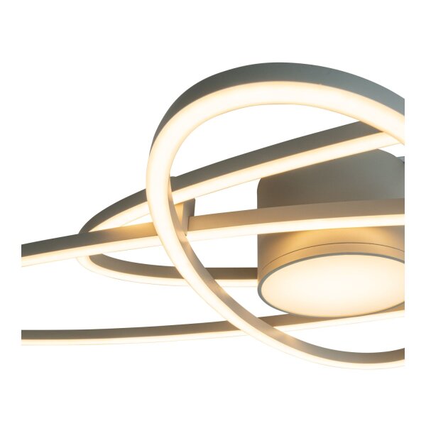 LED Deckenlampe dimmbar Taupe CCT 2700-4000K L:101 cm