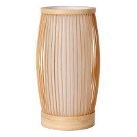 Tischleuchte Bambus Papier Natur E27 Ø15 cm H:27 cm