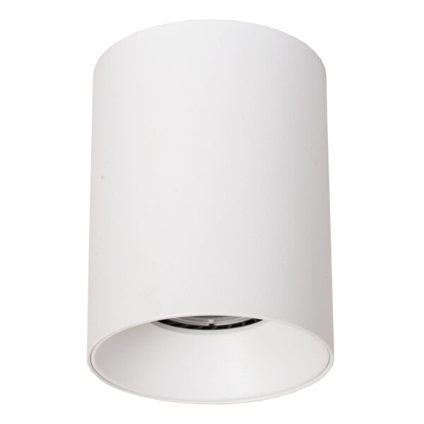 Deckenlampe Aluminium Weiß GU10 Ø8 cm rund modern