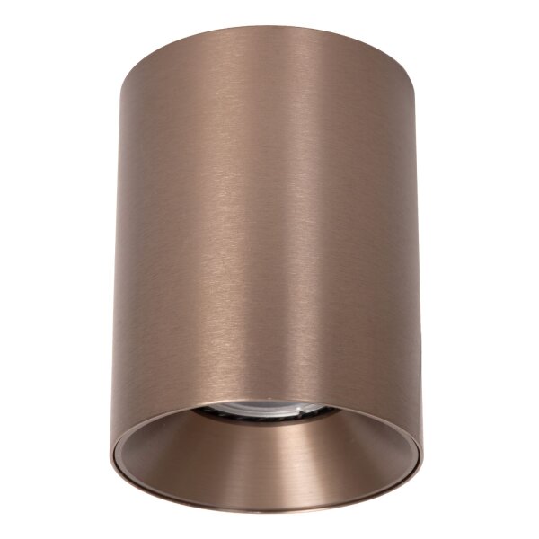 Deckenlampe Aluminium Kaffeebraun GU10 Ø8 cm rund
