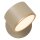 LED Deckenlampe schwenkbar Touchdimmer Taupe 2700K