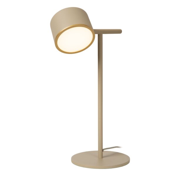 LED Tischlampe schwenkbar Touchdimmer Taupe 2700K 40 cm