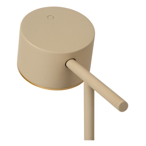 LED Tischlampe schwenkbar Touchdimmer Taupe 2700K 40 cm