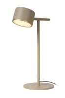 LED Tischlampe schwenkbar Touchdimmer Taupe 2700K 40 cm