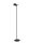 LED Stehlampe schwenkbar Touchdimmer Schwarz 2700K
