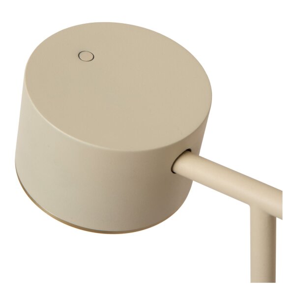 LED Stehlampe schwenkbar verstellbar Taupe 2700K 130 cm
