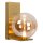 LED Wandlampe Glas Metall Gold Bernstein 2700K H:24 cm