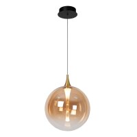 LED Pendelleuchte Glas Schwarz Bernstein 2700K B:30 cm