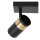 Deckenleuchte schwenkbar Schwarz Gold GU10 L:28 cm