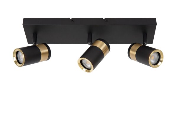 Deckenleuchte schwenkbar Schwarz Gold GU10 L:40 cm