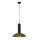 Hängelampe verstellbar Schwarz Kaffeebraun E27 B:40 cm