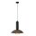 Hängelampe verstellbar Schwarz Kaffeebraun E27 B:40 cm