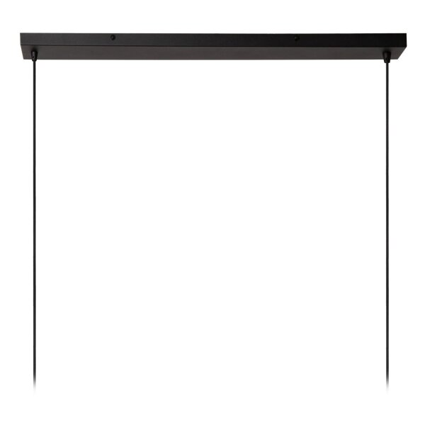 Hängelampe verstellbar Schwarz Kaffeebraun E27 L:114 cm
