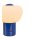 LED Tischlampe Akku Glas Blau Weiß 2700K H:9,5 cm 60 lm