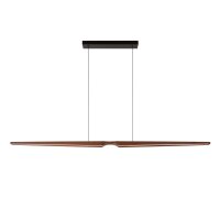 LED Pendelleuchte Holz Schwarz CCT 2200-4000K L:180 cm