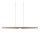 LED Pendelleuchte Holz Schwarz CCT 2200-4000K L:180 cm