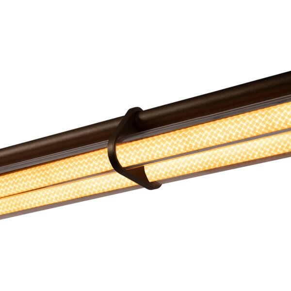 LED Pendelleuchte dimmbar Schwarz 2700-4000K L:146,3 cm