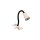 Klemmlampe verstellbar flexibel Beige Schwarz GU10