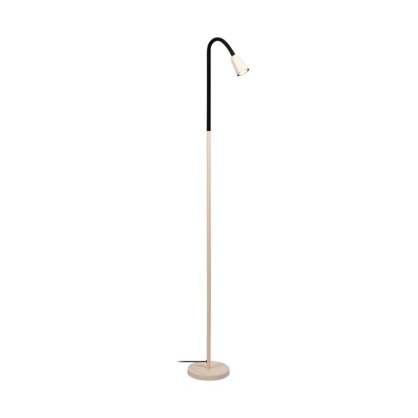 Stehleuchte verstellbar flexibel Beige Schwarz GU10
