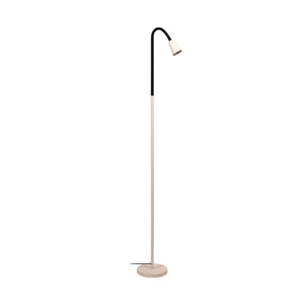 Stehleuchte verstellbar flexibel Beige Schwarz GU10