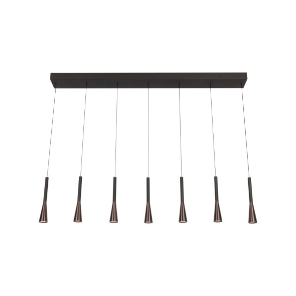 LED Hängelampe Aluminium Schwarz CCT 2700-4000K 130 cm